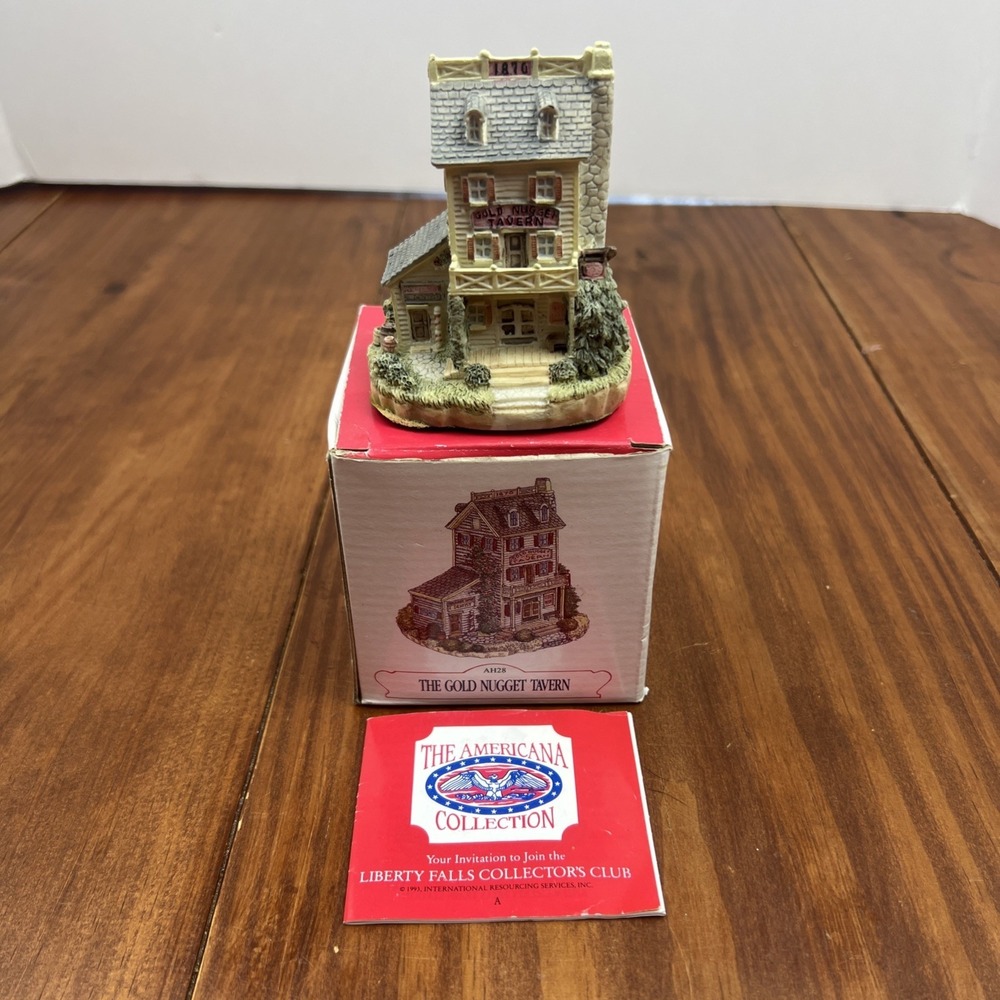 Vintage 1993 The Americana Collection The Gold Nugget Tavern AH28 Liberty Falls